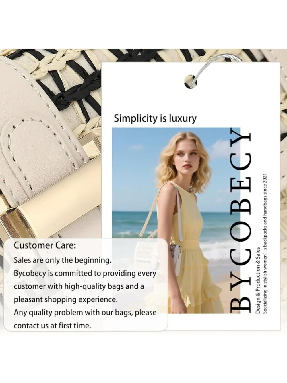Woven Crossbody Bag for Women | Small Straw Clutch Purse | Summer Boho Beach
